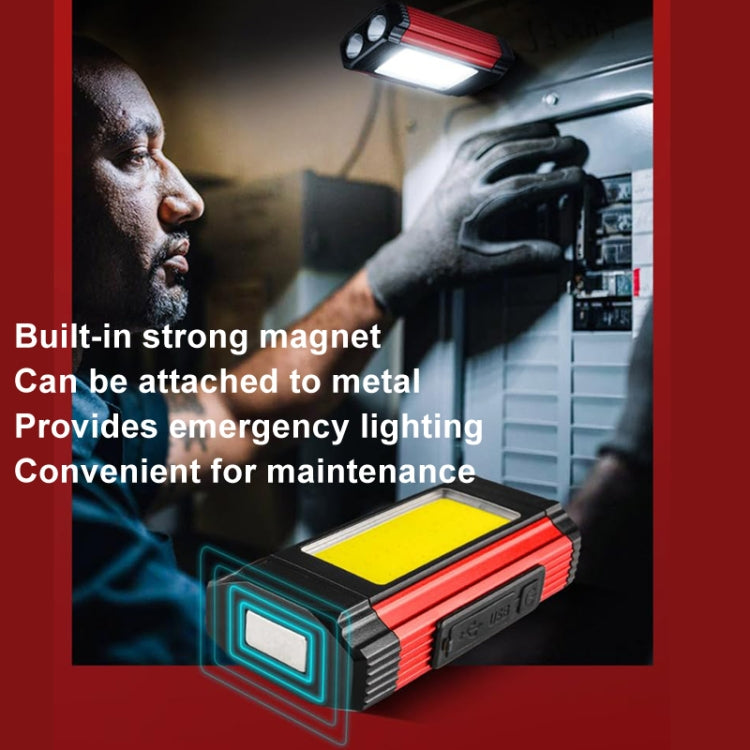 E-SMARTER K011 Bike LED Lamp USB Rechargeable Cycling Light COB Bright Flashlight(Silver) - free shipping - PMC TechLife - Order now!