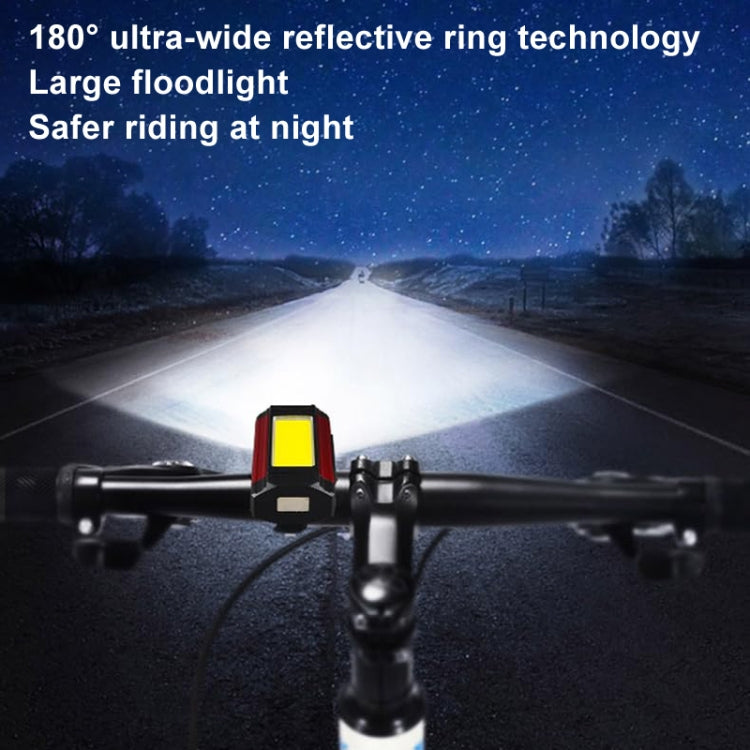 E-SMARTER K011 Bike LED Lamp USB Rechargeable Cycling Light COB Bright Flashlight(Silver) - free shipping - PMC TechLife - Order now!