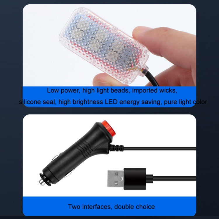 Eight-Color LED Voice Control Car Music Rhythm Atmosphere Light, Specification: 5V USB With Switch Remote Control - Atmosphere lights by PMC TechLife | Online Shopping South Africa | PMC TechLife | Buy Now Pay Later Mobicred