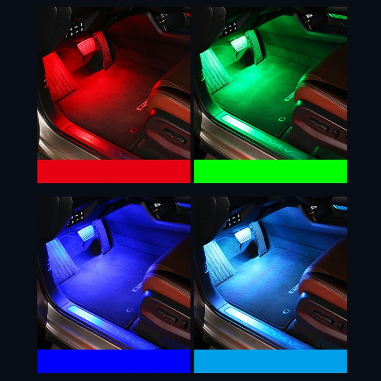 Eight-Color LED Voice Control Car Music Rhythm Atmosphere Light, Specification: 5V USB APP - Atmosphere lights by PMC TechLife | Online Shopping South Africa | PMC TechLife | Buy Now Pay Later Mobicred