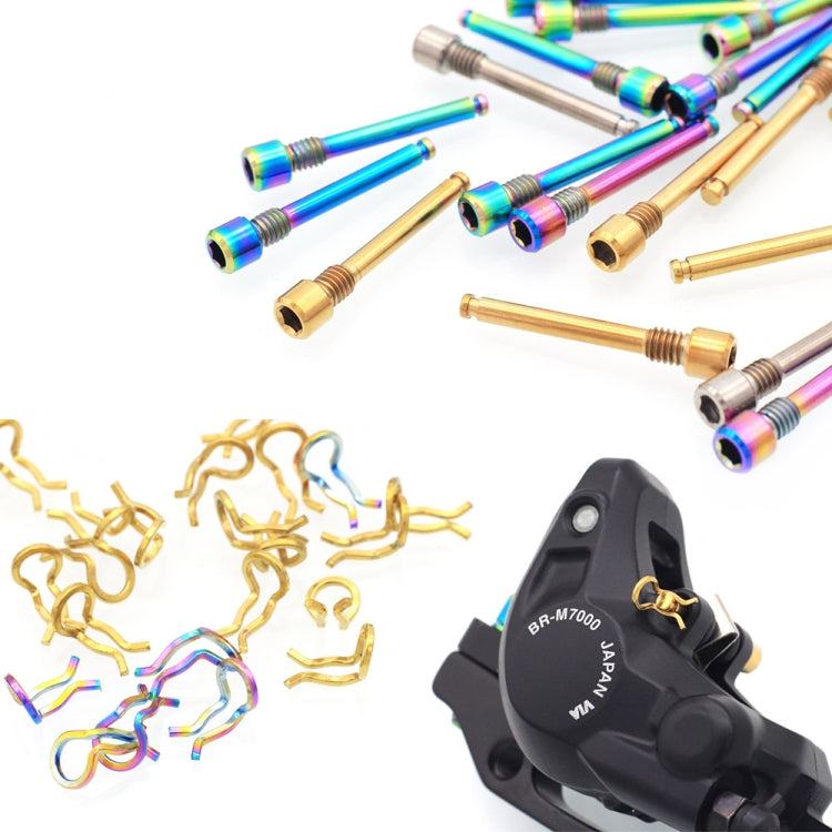 Mountain Road Bicycle Titanium Alloy Clip Pad Latch With Retaining Spring, Color: Pin + Circlip Colorful - Bicycle Brake Parts by PMc TechLife | Online Shopping South Africa | PMc TechLife | Buy Now Pay Later Mobicred