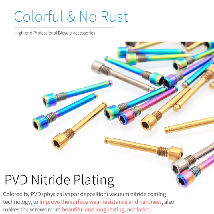 Mountain Road Bicycle Titanium Alloy Clip Pad Latch With Retaining Spring, Color: Pin + Circlip Colorful - Bicycle Brake Parts by PMc TechLife | Online Shopping South Africa | PMc TechLife | Buy Now Pay Later Mobicred