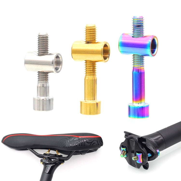 Bicycle Titanium Alloy Seat Post Locking Screws, Color: M6x40 Gold - Bicycle Saddle by PMC TechLife | Online Shopping South Africa | PMC TechLife | Buy Now Pay Later Mobicred
