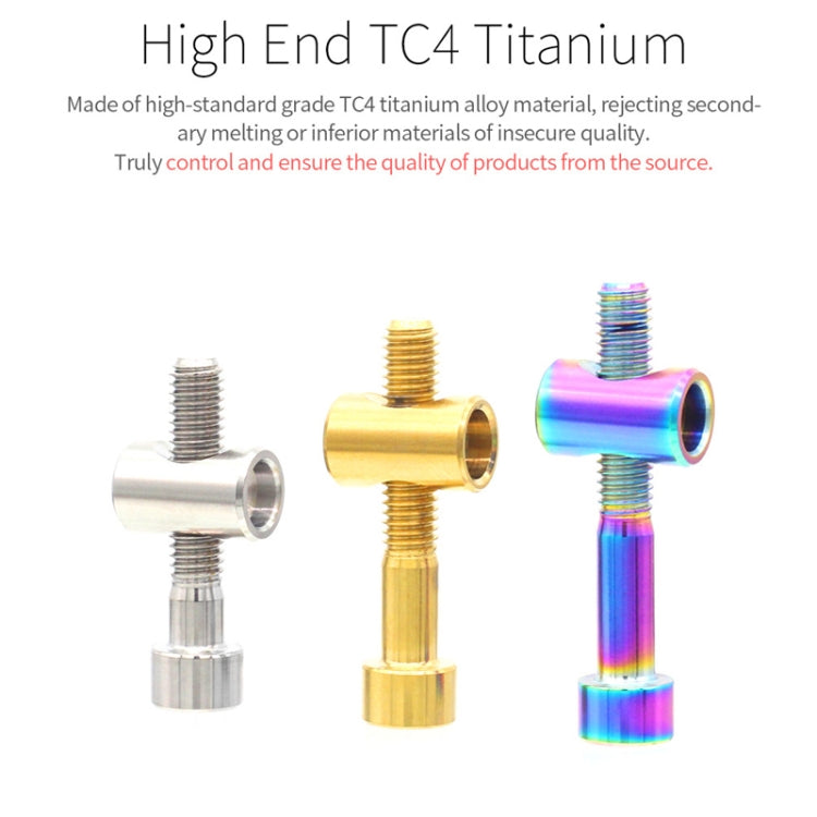 Bicycle Titanium Alloy Seat Post Locking Screws, Color: M6x35 Gold - Bicycle Saddle by PMC TechLife | Online Shopping South Africa | PMC TechLife | Buy Now Pay Later Mobicred