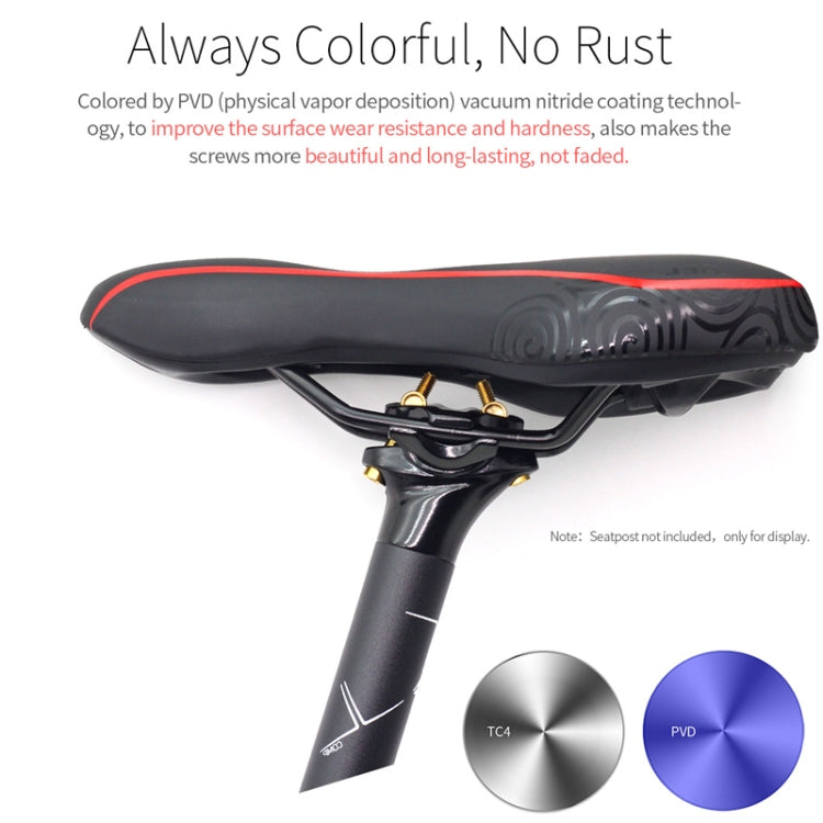 Bicycle Titanium Alloy Seat Post Locking Screws, Color: M6x35 Colorful - free shipping - PMC TechLife - Order now!
