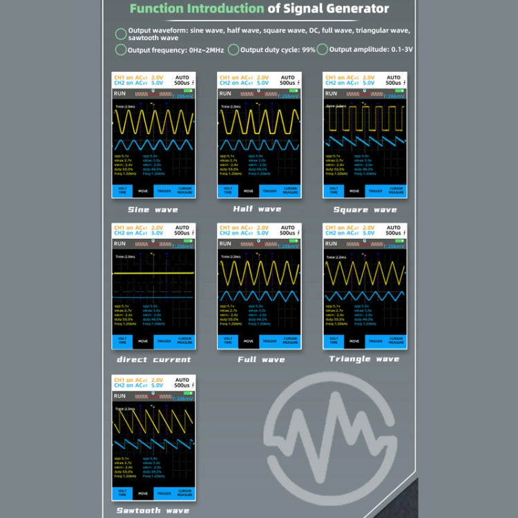 BSIDE O9 Digital Handheld Dual Channel 50MHz Oscilloscope Signal Source Multimeter, Spec: With Single Oscilloscope Probe (Red) - free shipping - PMC TechLife - Order now!