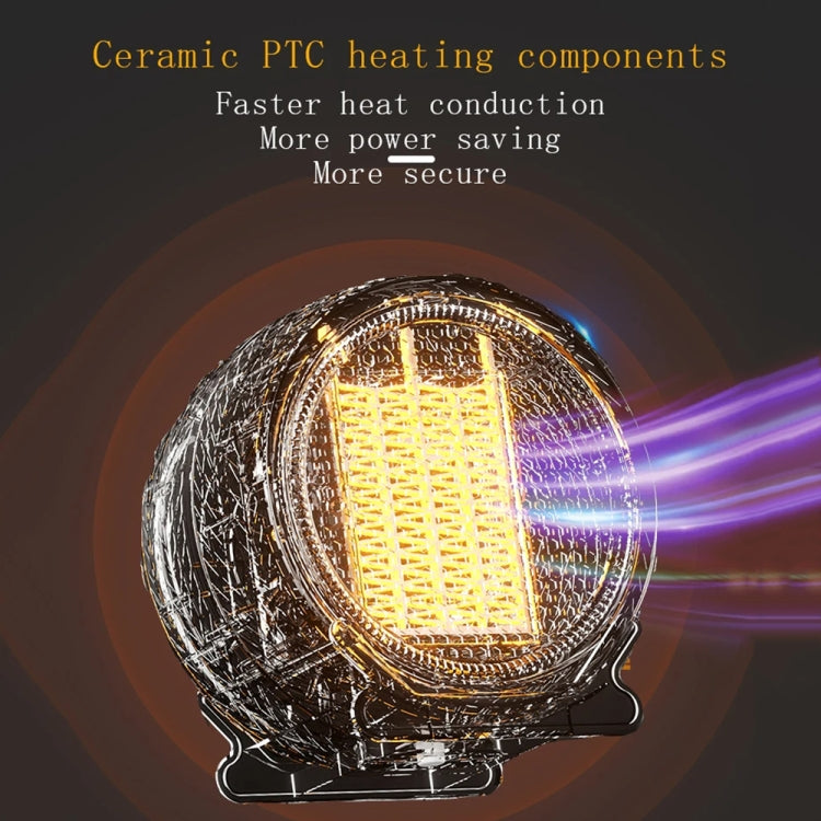 1800W Desktop High-power Two-speed Heater Household Fast Heating Heater, Spec: EU Plug(Gray) - Electric Heaters by PMC TechLife | Online Shopping South Africa | PMC TechLife | Buy Now Pay Later Mobicred