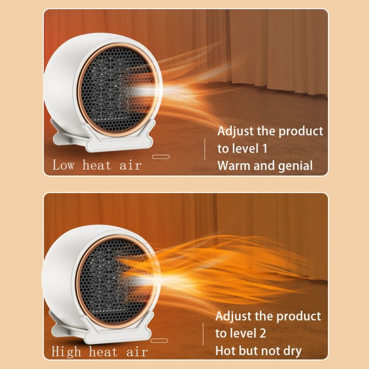 1800W Desktop High-power Two-speed Heater Household Fast Heating Heater, Spec: EU Plug(Black) - Electric Heaters by PMC TechLife | Online Shopping South Africa | PMC TechLife | Buy Now Pay Later Mobicred