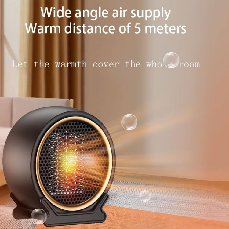 1800W Desktop High-power Two-speed Heater Household Fast Heating Heater, Spec: EU Plug(Black) - Electric Heaters by PMC TechLife | Online Shopping South Africa | PMC TechLife | Buy Now Pay Later Mobicred
