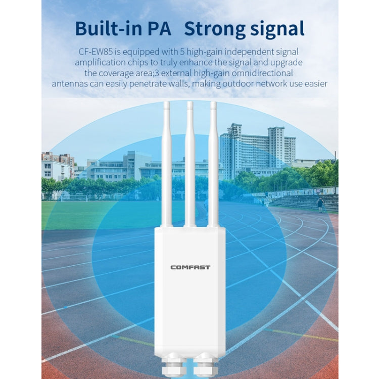 COMFAST CF-EW85 1300Mbps 2.4G/5.8G Gigabit Wireless AP Signal Amplifier Supports DC/POE Power Supply AU Plug - free shipping - PMC TechLife - Order now!