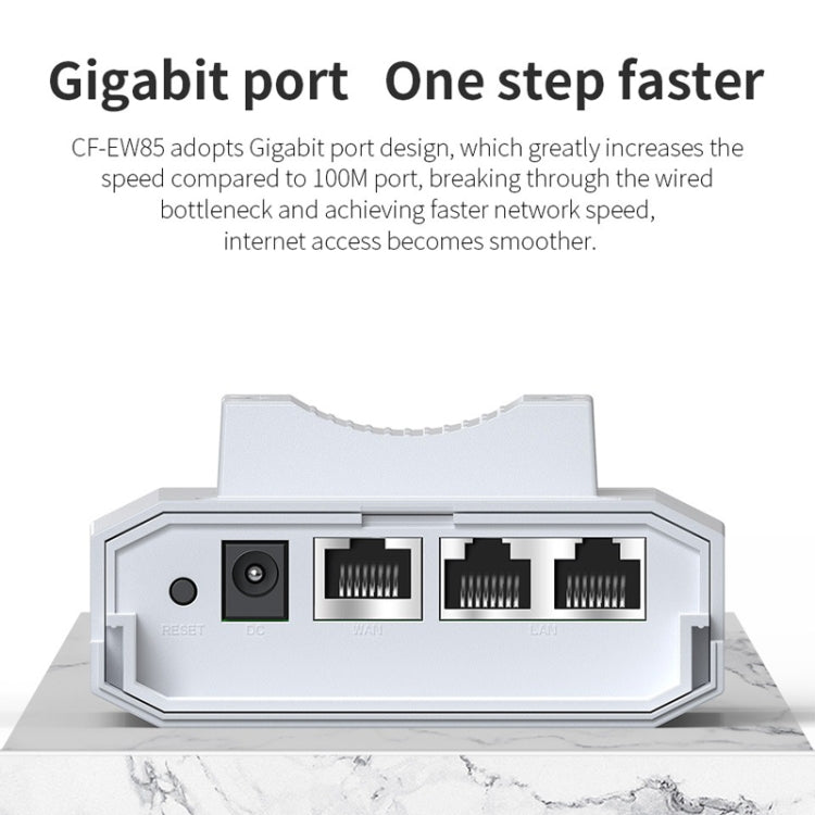 COMFAST CF-EW85 1300Mbps 2.4G/5.8G Gigabit Wireless AP Signal Amplifier Supports DC/POE Power Supply US Plug - free shipping - PMC TechLife - Order now!