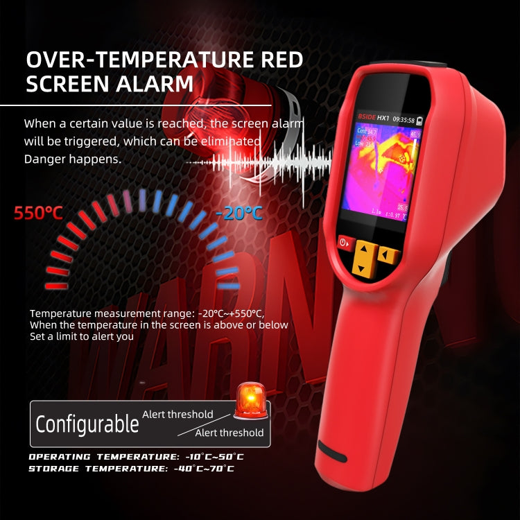 BSIDE HX1 Handheld Thermal Imaging Device Power Non-Contact Thermometer - free shipping - PMC TechLife - Order now!