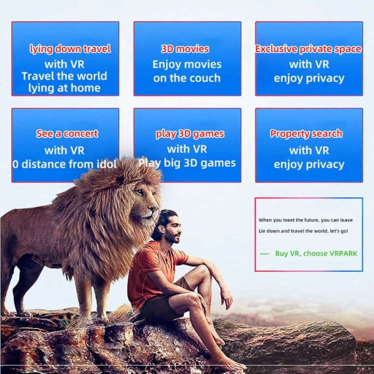 VRPARK J60 Virtual Reality Headset VR Glasses Built-In Headphones For Immersive Experience(White) - free shipping - PMC TechLife - Order now!