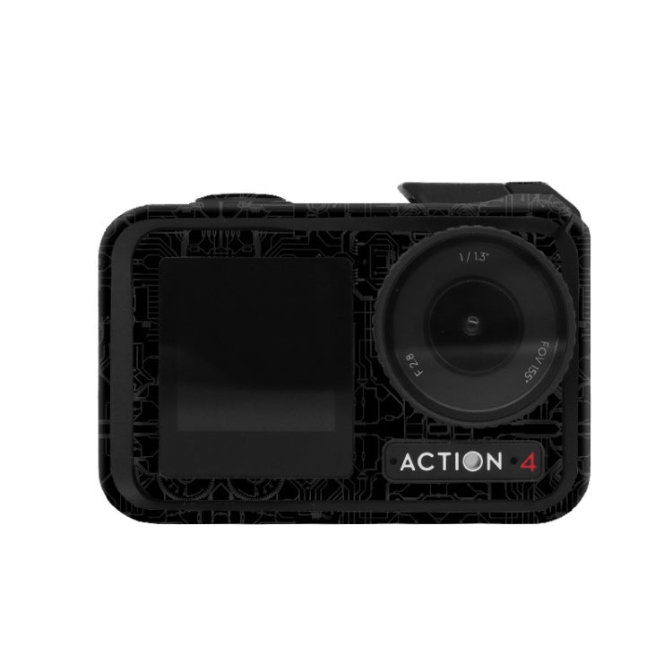 For DJI Action 4 Motion Camera Stickers All Inclusive Photo Frame Color Changing Stickers Accessories, Style: AC4-09 Circuit Black - free shipping - PMC TechLife - Order now!