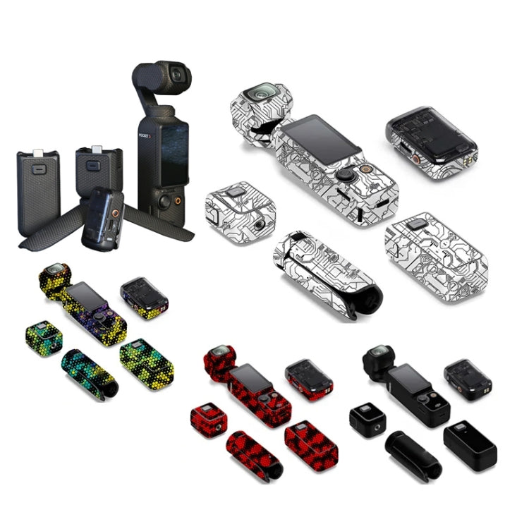 For DJI Pocket 3 Camera Stickers Anti-scratch Non-adhesive Protective Film(Colorful Snake Scale) - free shipping - PMC TechLife - Order now!