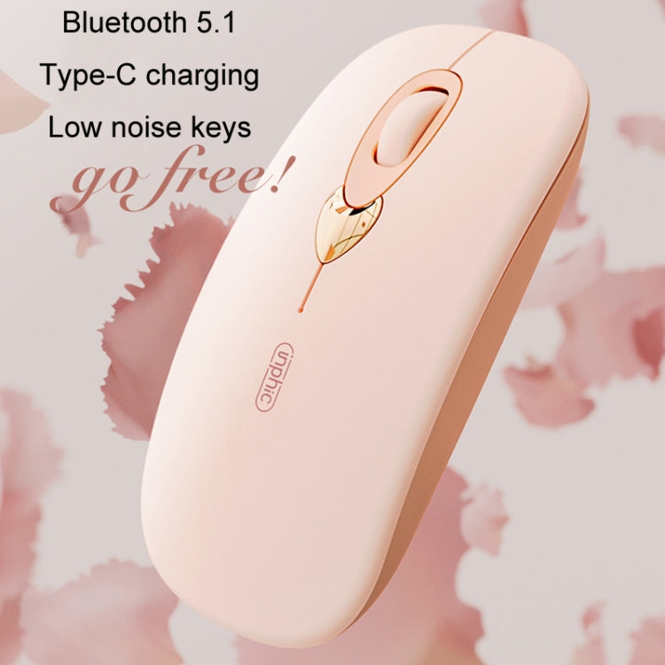 Inphic Q8 Gen 2 Bluetooth Mouse Wireless Silent Charging Office Business Girls Laptop Mouse(Milk Tea Color) - free shipping - PMC TechLife - Order now!