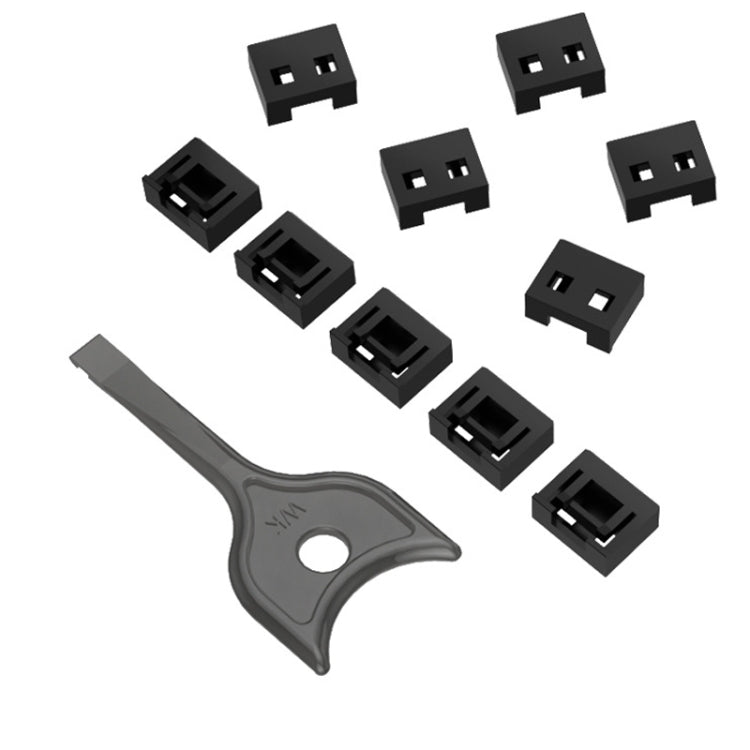 USB Removable Sealing Plug Ddustproof Hidden Anti-Theft Safety Lock(10 Plug+1 Key) - Anti-Dust Plugs by PMC TechLife | Online Shopping South Africa | PMC TechLife | Buy Now Pay Later Mobicred