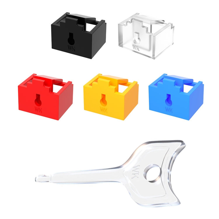 RJ45 Pport Anti-theft Lock Removable Dust Plug(Black 10 Plug+1 Key) - Anti-Dust Plugs by PMC TechLife | Online Shopping South Africa | PMC TechLife | Buy Now Pay Later Mobicred