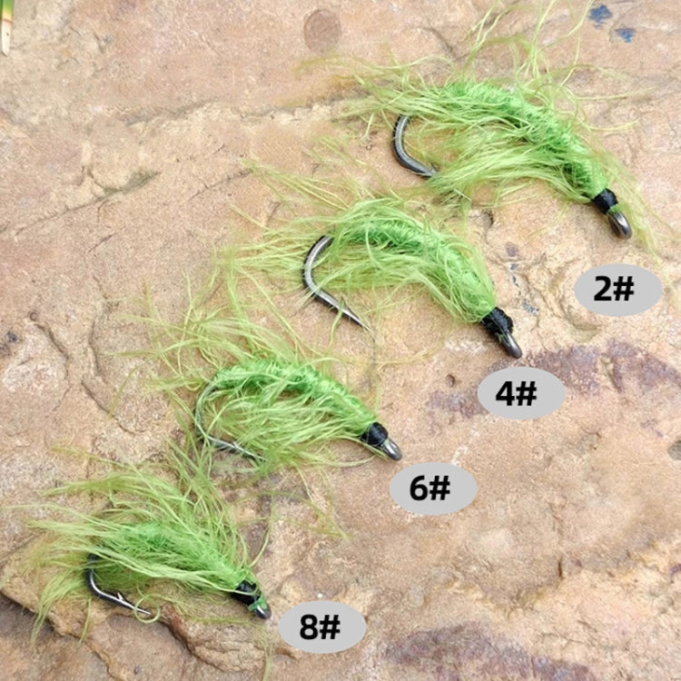 4pcs /Box Hooks Imitation Aquatic Grass Fishing Hooks Grass Hooks(4#) - Fishing Hooks by PMC TechLife | Online Shopping South Africa | PMC TechLife | Buy Now Pay Later Mobicred