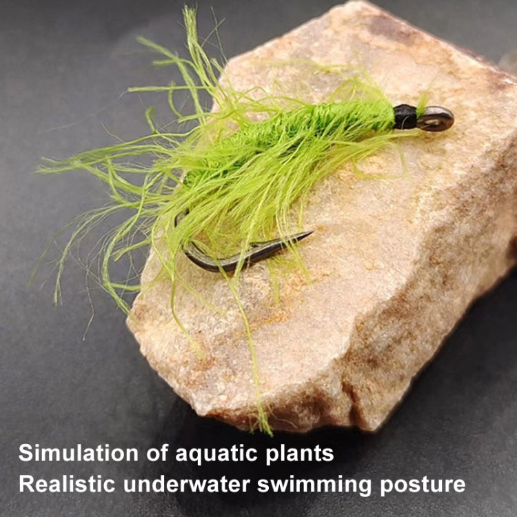 3pcs /Set Cordset Imitation Aquatic Grass Fishing Hooks Grass Hooks(4#) - Fishing Hooks by PMC TechLife | Online Shopping South Africa | PMC TechLife | Buy Now Pay Later Mobicred