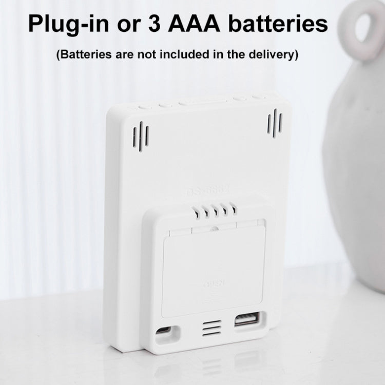 Multifunctional Temperature / Humidity Display Electronic Alarm Clock, Color: Rose Red Black - Alarm Clocks by PMc TechLife | Online Shopping South Africa | PMc TechLife | Buy Now Pay Later Mobicred