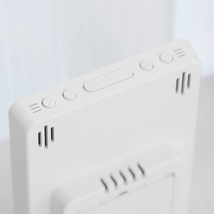 Multifunctional Temperature / Humidity Display Electronic Alarm Clock, Color: Blue White - free shipping - PMc TechLife - Order now!