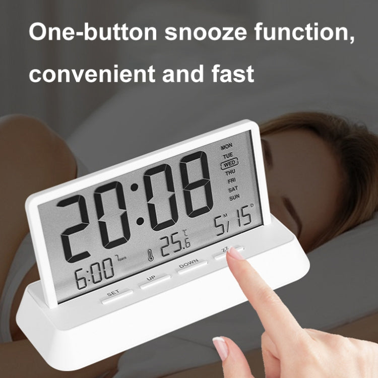 Multifunctional Temperature / Date Display Electronic Alarm Clock(Black Transparent) - Alarm Clocks by PMc TechLife | Online Shopping South Africa | PMc TechLife | Buy Now Pay Later Mobicred