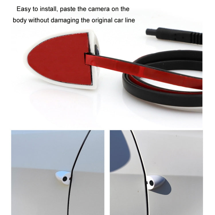 Punch-Free Car Imaging Side View Blind Spot Car Universal Night Vision Camera, Specifications: CVBS Black - Rear View Cameras by PMC TechLife | Online Shopping South Africa | PMC TechLife | Buy Now Pay Later Mobicred