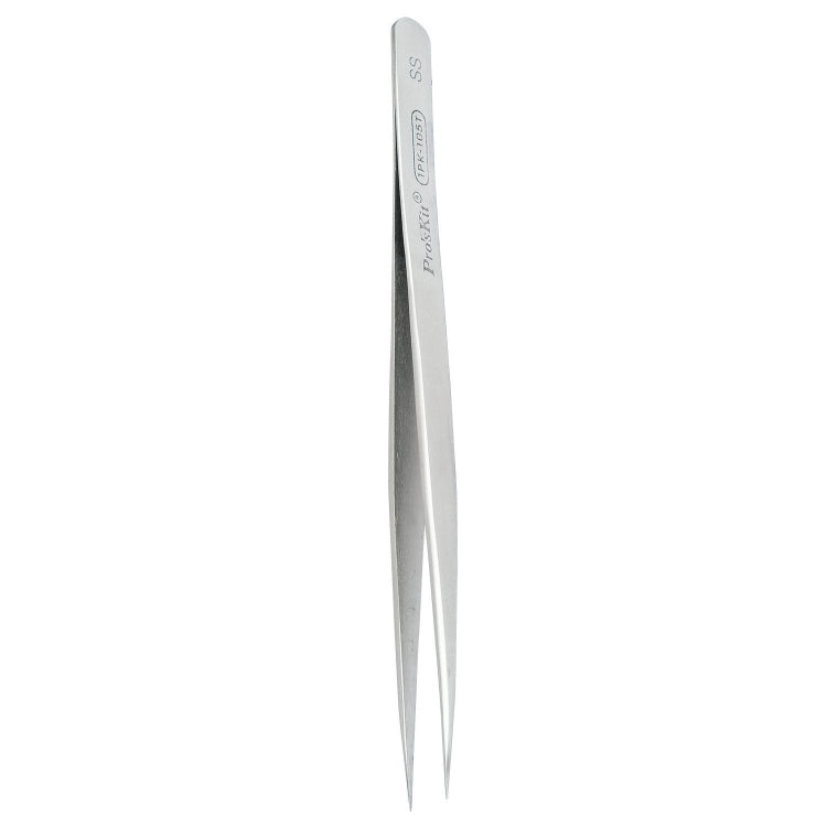ProsKit 1PK-105T Stainless Steel Anti-magnetic Tweezer Precision Straight Pointed Pincette 140mm - Tweezers by ProsKit | Online Shopping South Africa | PMC TechLife | Buy Now Pay Later Mobicred