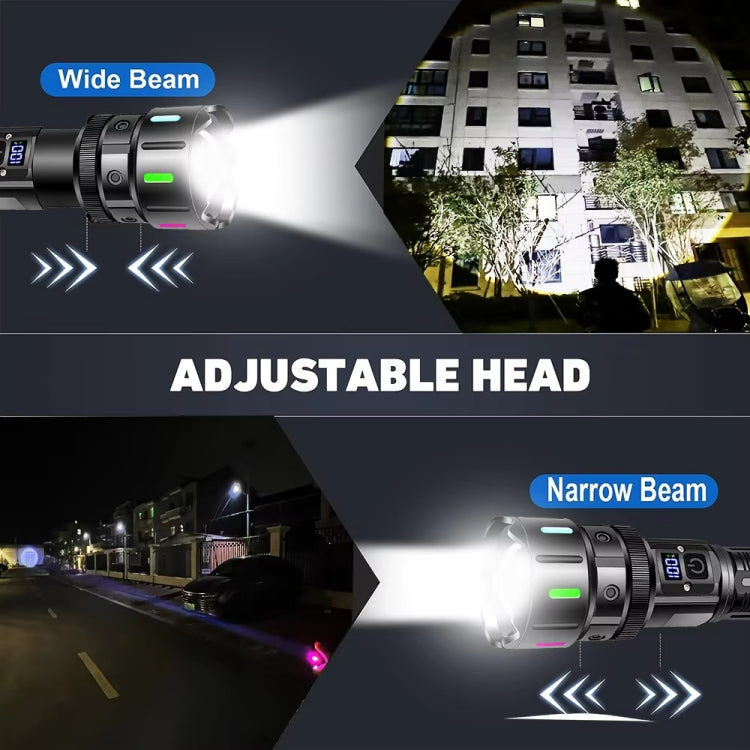 E-SMARTER A08 Flat Port Digital Display Fluorescent Strip Flashlight High Power LED Strong Light Flashlight(Battery Not Included) - LED Flashlight by E-SMARTER | Online Shopping South Africa | PMc TechLife | Buy Now Pay Later Mobicred