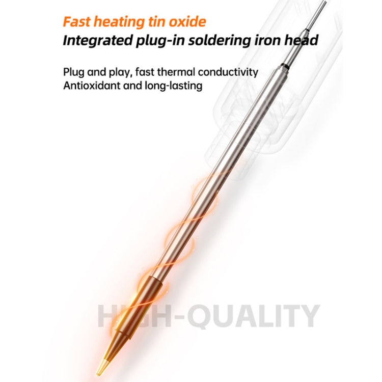 USB Digital Display Charging Soldering Iron Set 5-speed Temperature Adjustable Standard Edition Orange - Soldering Iron Set by PMc TechLife | Online Shopping South Africa | PMc TechLife | Buy Now Pay Later Mobicred