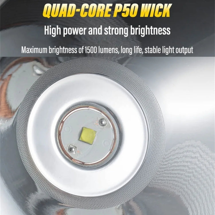 E-SMARTER 8W5205-2 Small Carrying Light With RGB Colorful Lamps Outdoor Cycling Searchlight(Yellow) - free shipping - PMc TechLife - Order now!