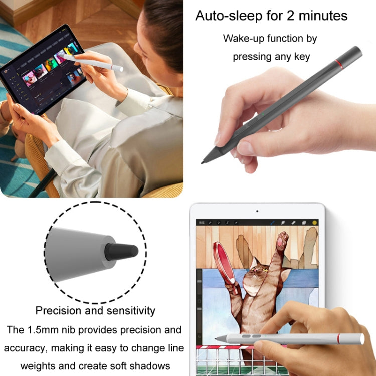 UX95 For Amazon Tablet/Chromebook Stylus 4096 Pressure Sensitive Stylus USI Protocol Pen(Silver) - Stylus Pen by PMC TechLife | Online Shopping South Africa | PMC TechLife | Buy Now Pay Later Mobicred