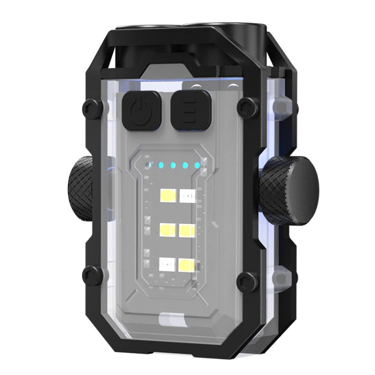 E-SMARTER YSD01PRO Mini Keychain Light Decompression Fingertip Gyro Bottom Magnetic Multi-Speed Adjustable Cap Clip Lights(White) - Mini Flashlight by E-SMARTER | Online Shopping South Africa | PMc TechLife | Buy Now Pay Later Mobicred