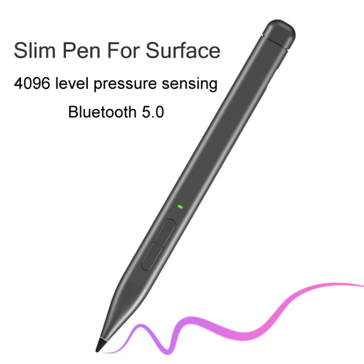 For Microsoft Surface Pro 8 / 9 / Go Laptop Stylus 4096 Pressure Sensitive Stylus Pen(Gray) - Stylus Pen by PMC TechLife | Online Shopping South Africa | PMC TechLife | Buy Now Pay Later Mobicred