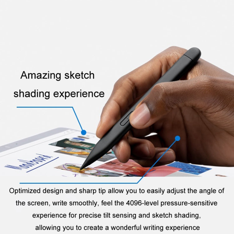 For Microsoft Surface Pro 8 / 9 / Go Laptop Stylus 4096 Pressure Sensitive Stylus Pen(Black) - Stylus Pen by PMC TechLife | Online Shopping South Africa | PMC TechLife | Buy Now Pay Later Mobicred