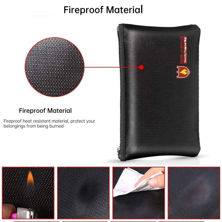 11.4x7.9in Fireproof Waterproof Document And Money Bag Cash Envelope For Jewelry Passport Valuables - free shipping - PMc TechLife - Order now!