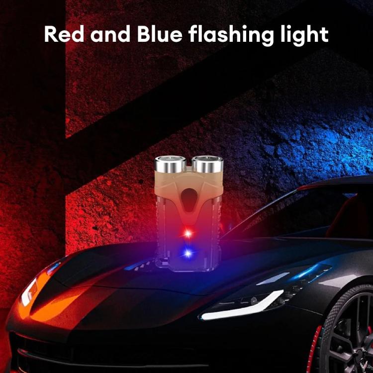 E-SMARTER Portable LED Keychain Light Outdoor Camping Dual Lamp(Brown) - free shipping - PMc TechLife - Order now!