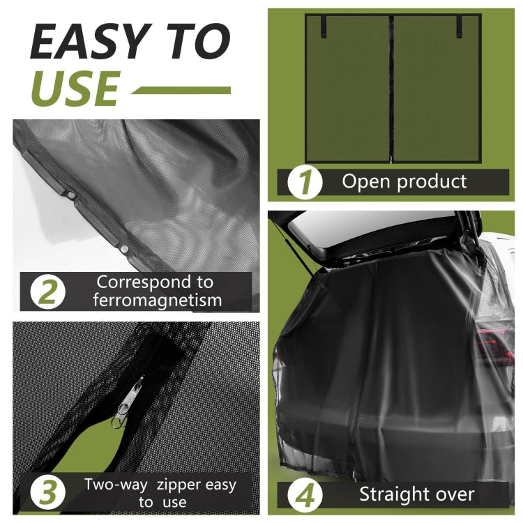 Car Rear Trunk Ventilation Shade Anti-mosquito Screen Cover, Size: S(Set) - Window Foils & Solar Protection by PMC TechLife | Online Shopping South Africa | PMC TechLife | Buy Now Pay Later Mobicred