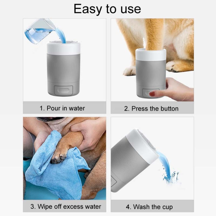 Pets Outdoor Portable Foot Wash Cup Dog Foot Cleaning And Grooming Tool(Gray) - Grooming by PMC TechLife | Online Shopping South Africa | PMC TechLife | Buy Now Pay Later Mobicred