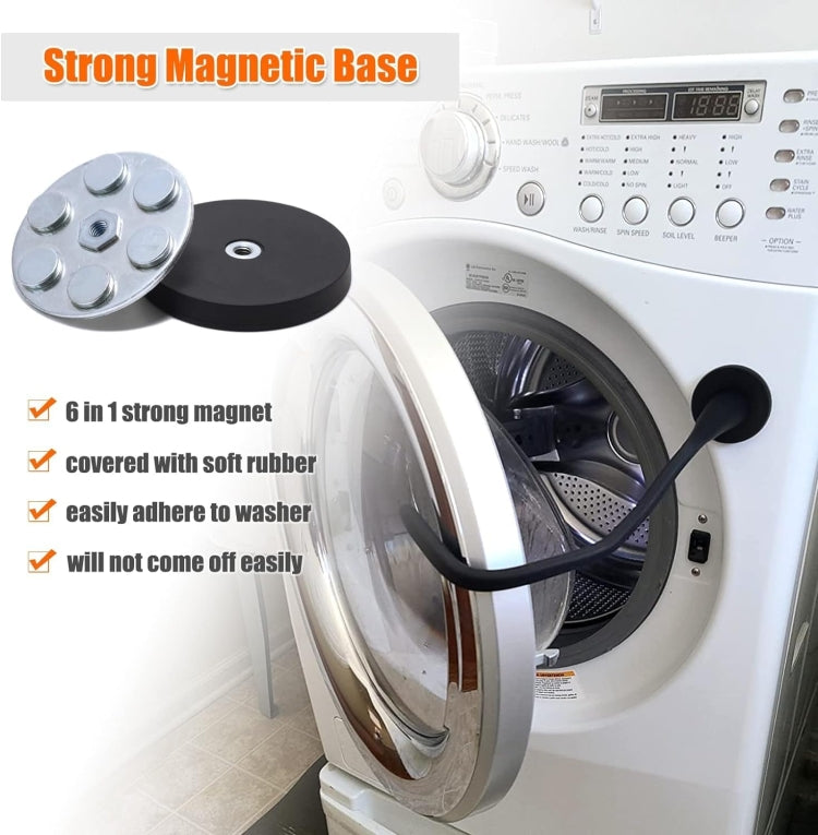 Universal Flexible Magnetic Washing Machine Door Stopper Front Load Washer Door Prop 66mm Black - free shipping - PMC TechLife - Order now!