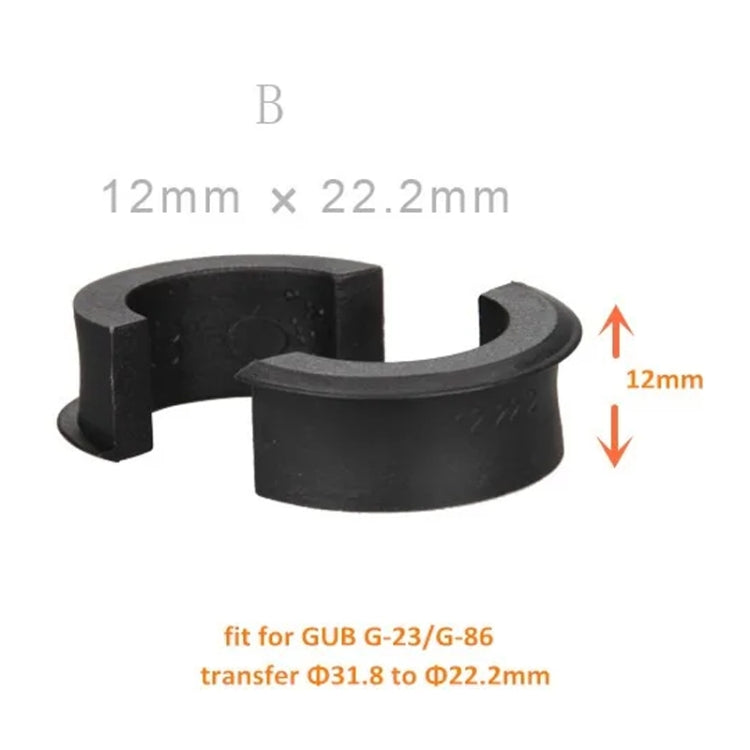 GUB Code Table Stand Lamp Holder Washer Mobile Phone Holder Reducing Ring Gasket, Style: B 12x22.2mm - Retaining Clips by GUB | Online Shopping South Africa | PMC TechLife | Buy Now Pay Later Mobicred