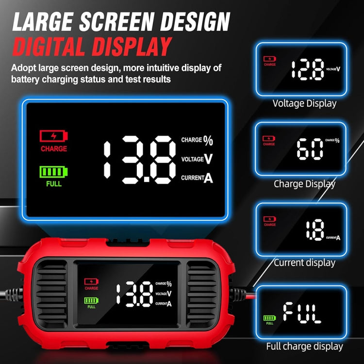 FOXSUR 2A 12V Motorcycle ATV Fully Automatic Trickle Battery Charger(EU Plug) - Battery Charger by FOXSUR | Online Shopping South Africa | PMC TechLife | Buy Now Pay Later Mobicred