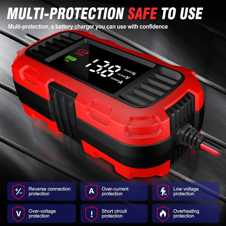 FOXSUR 2A 12V Motorcycle ATV Fully Automatic Trickle Battery Charger(EU Plug) - Battery Charger by FOXSUR | Online Shopping South Africa | PMC TechLife | Buy Now Pay Later Mobicred