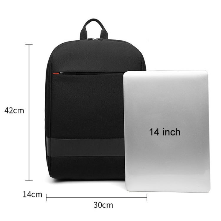 SKV B22016 Men Business Casual Double Shoulder Bag Outdoor Travel Laptop Backpack(Gray Blue) - free shipping - PMC TechLife - Order now!