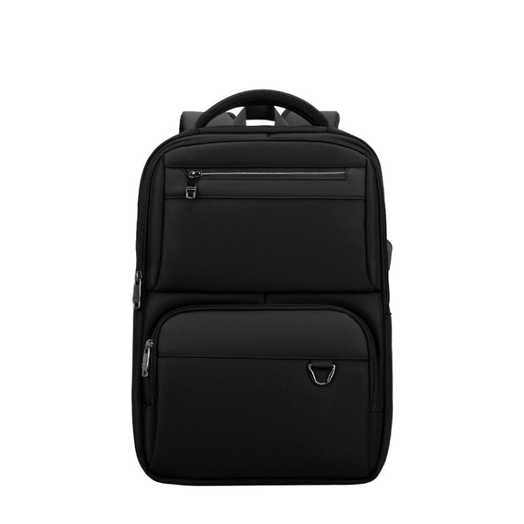 SKV B23889 Men Large Capacity Double-Shoulder Business Laptop Bag(Black) - free shipping - PMC TechLife - Order now!