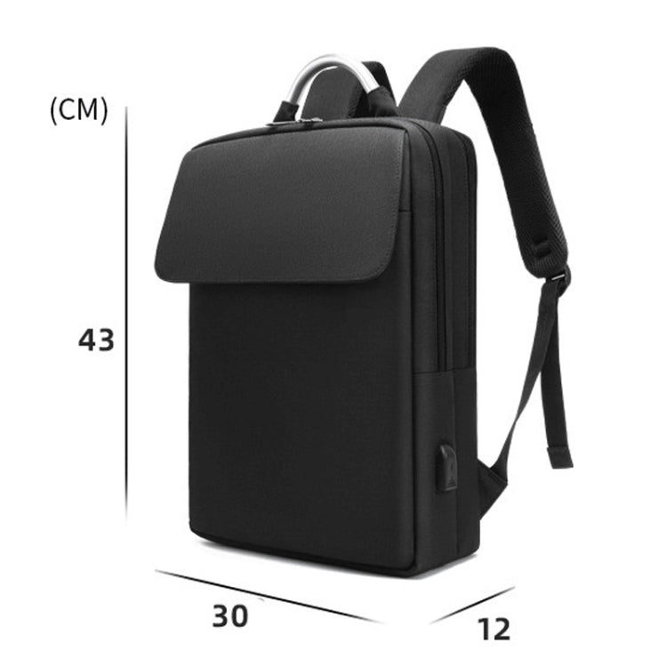 SKV BLB21282 Men Business Duty Traveling Double Shoulder Bag Lightweight Large Capacity Laptop Backpack(Gray) - Backpack by SKV | Online Shopping South Africa | PMC TechLife | Buy Now Pay Later Mobicred