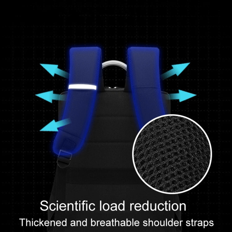 SKV BLB21282 Men Business Duty Traveling Double Shoulder Bag Lightweight Large Capacity Laptop Backpack(Gray) - Backpack by SKV | Online Shopping South Africa | PMC TechLife | Buy Now Pay Later Mobicred