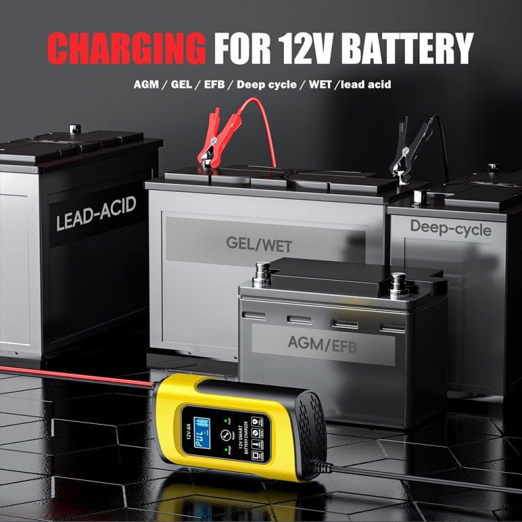 FOXSUR 12V8A SUV Car Motorcycle Intelligent Repair Type Lead-acid Battery Charger(US Plug) - Battery Charger by FOXSUR | Online Shopping South Africa | PMC TechLife | Buy Now Pay Later Mobicred