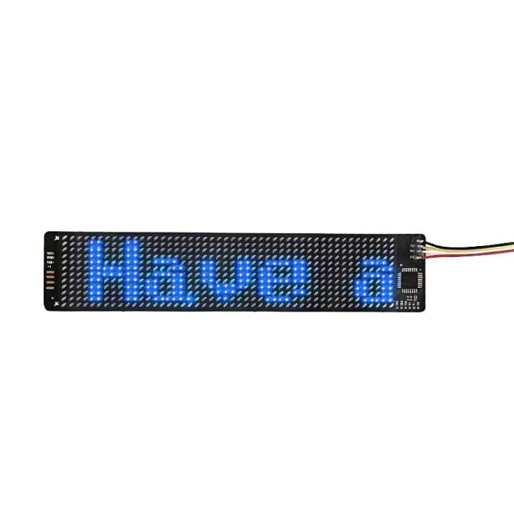 155 X 32mm Hat Backpack Vest Bluetooth LED Flexible Multi-Language Advertising Display Screen(Blue) - LED Billboard by PMC TechLife | Online Shopping South Africa | PMC TechLife | Buy Now Pay Later Mobicred